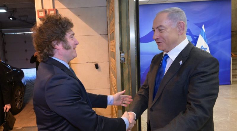 Milei estuvo con Netanyahu y regresó al país