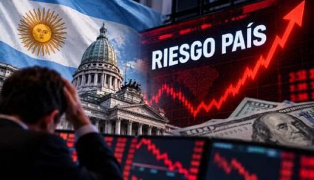 El riesgo país sube a 640 puntos